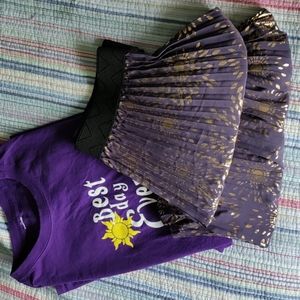 Medium LuLaRoe Pleated Skirt, Tangled Inspired